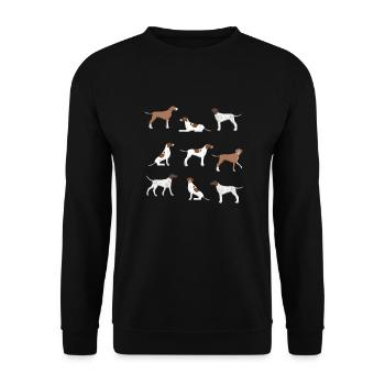 Selection pointer - Unisex Sweatshirt - black - Front - Alina (178cm) & Michal (187cm)
