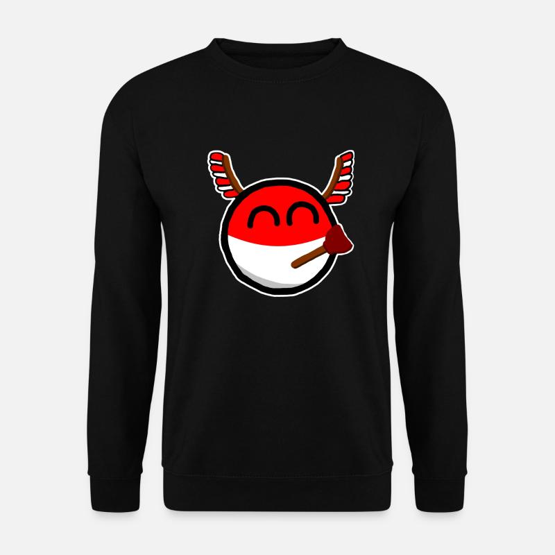 Polandball - Unisex Pullover - Schwarz