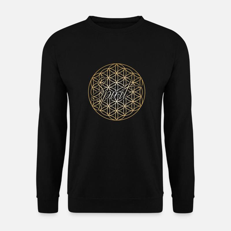 Spirit - Blume des Lebens - Unisex Pullover - Schwarz