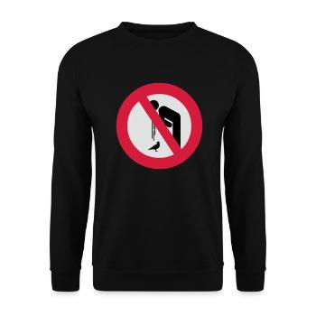 Don't Barf on Birds () - Unisex Pullover - Schwarz - Vorne - Alina (178cm) & Michal (187cm)