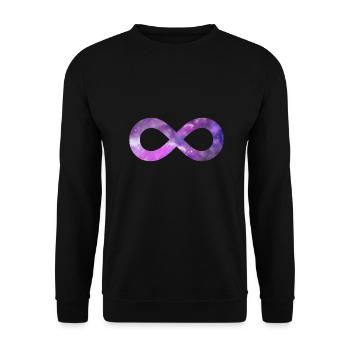 to Infinity and Beyond - Unisex Pullover - Schwarz - Vorne - Alina (178cm) & Michal (187cm)
