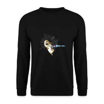Team Dogs Shootout - Unisex Pullover - Schwarz - Vorne - Alina (178cm) & Michal (187cm)