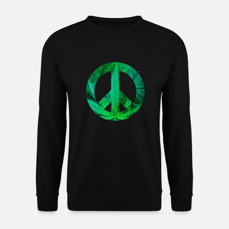 peace with Hemp - Unisex Sweatshirt - black