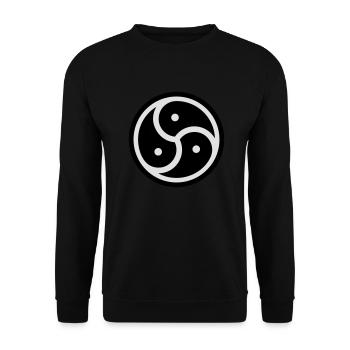 BDSM Logo - Unisex Pullover - Schwarz - Vorne - Alina (178cm) & Michal (187cm)