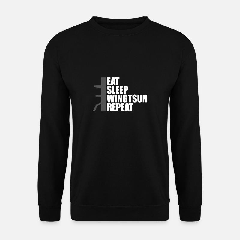 eat sleep wingtsun dummy - Unisex Pullover - Schwarz