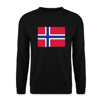 norway flag - Sweat-shirt Unisexe - noir - Devant - Alina (178cm) & Michal (187cm)