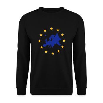 Europe - Sweat-shirt Unisexe - noir - Devant - Alina (178cm) & Michal (187cm)