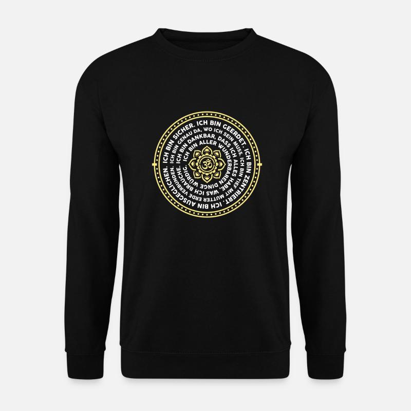 Yoga - Ich bin - Unisex Pullover - Schwarz