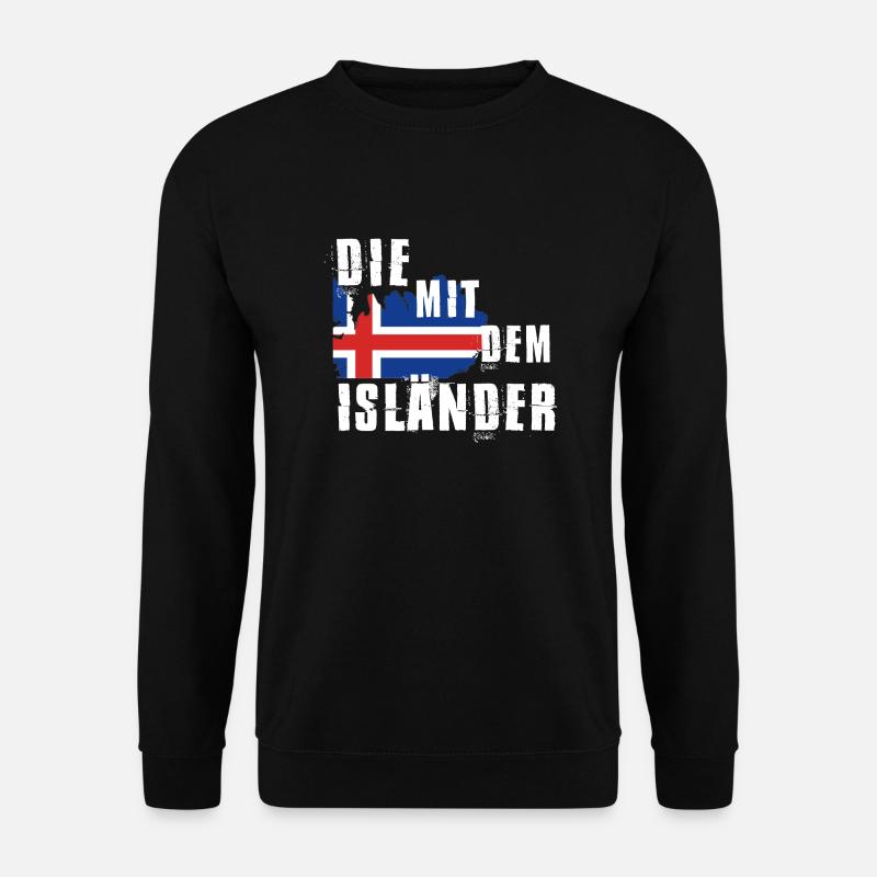 Die mit dem Isländer - Unisex Pullover - Schwarz