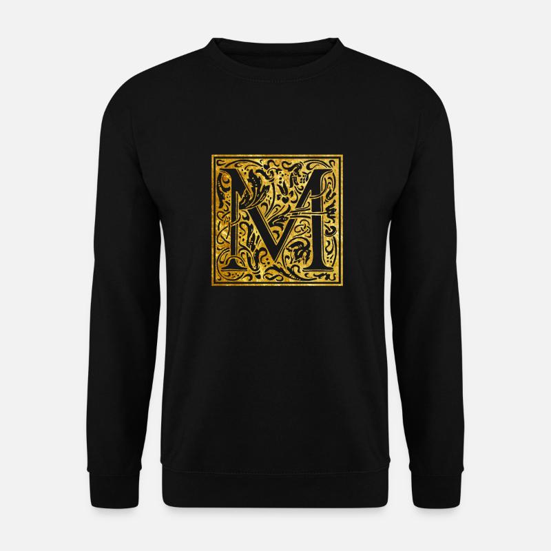 Initialer-M - Unisex sweater - sort