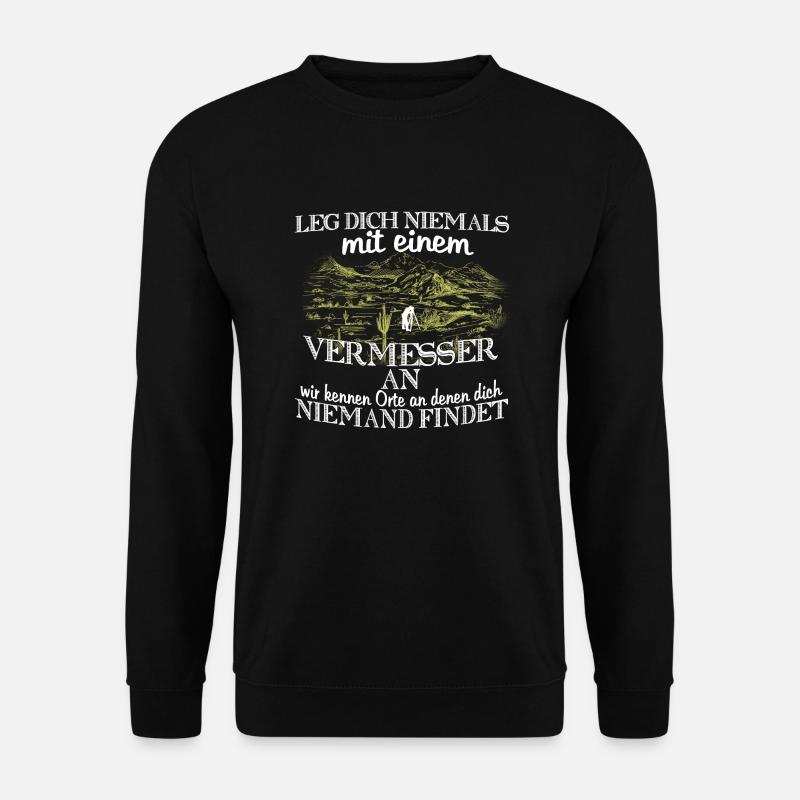 Vermesser - Unisex Pullover - Schwarz