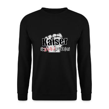 Revolution Kaiser - Unisex Pullover - Schwarz - Vorne - Alina (178cm) & Michal (187cm)