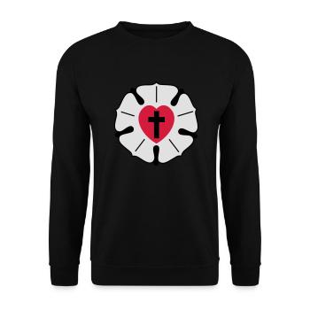 Luther - Unisex Pullover - Schwarz - Vorne - Alina (178cm) & Michal (187cm)