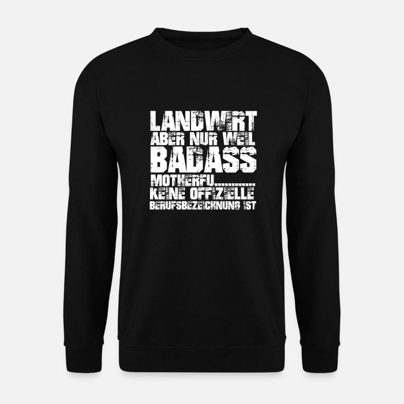 BADASS Landwirt - Unisex Pullover - Schwarz