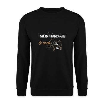Shiba Inu Shirt - Unisex Pullover - Schwarz - Vorne - Alina (178cm) & Michal (187cm)