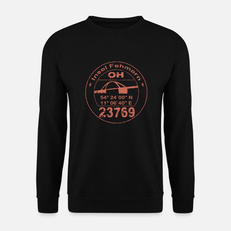 Fehmarn Stempel - Unisex Pullover - Schwarz