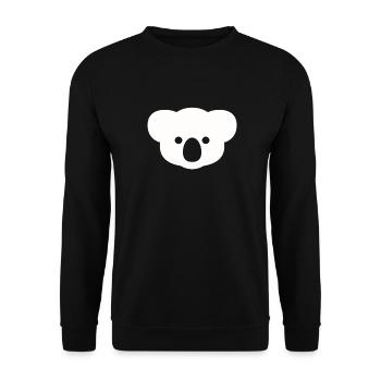 koala - Sweat-shirt Unisexe - noir - Devant - Alina (178cm) & Michal (187cm)