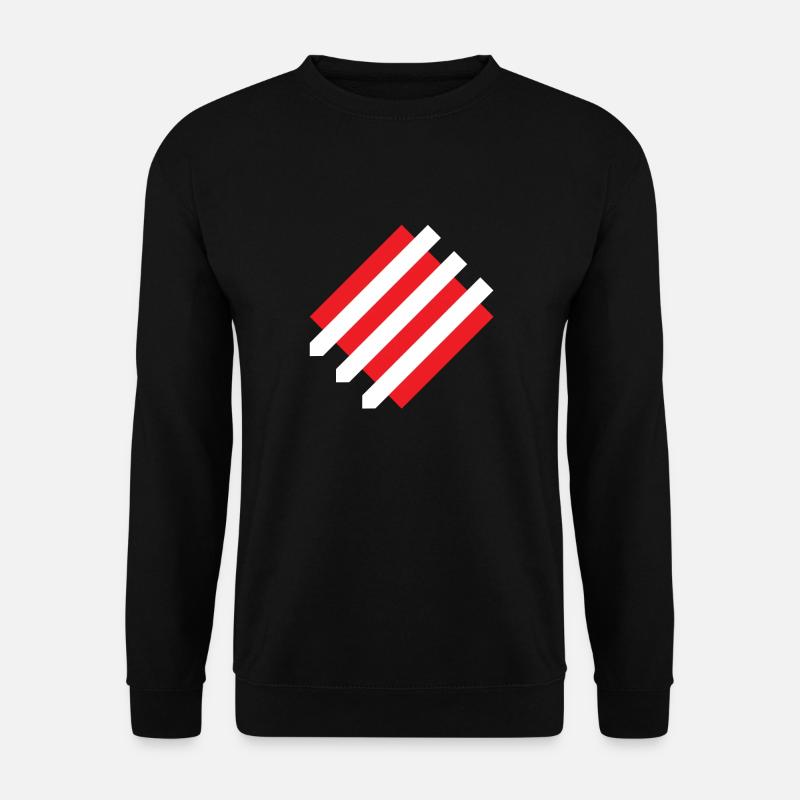 Eiserne Front Simplified Weiss - Unisex Pullover - Schwarz