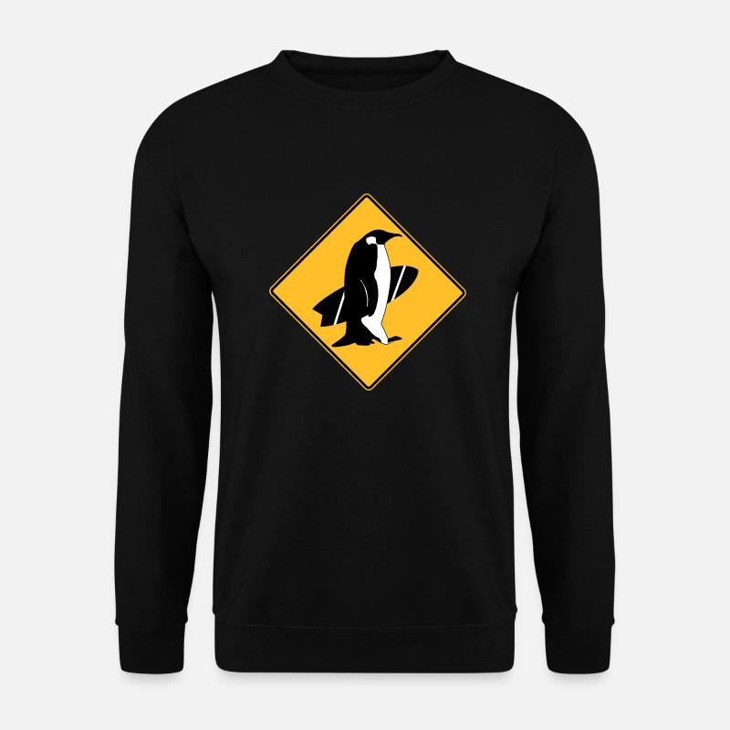 surfing_penguins - Unisex Sweatshirt - black