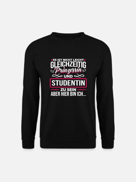 STUDENTIN - Prinzessin - Unisex Pullover - Schwarz