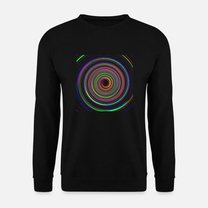 Psychedelische Spirale - Unisex Pullover - Schwarz