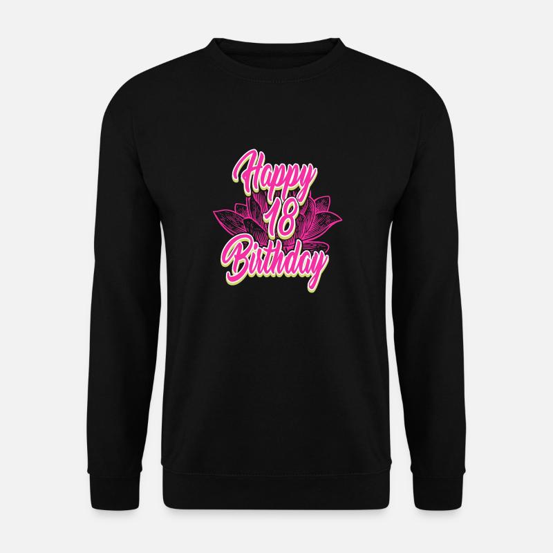 18 Birthday - Congratulations gift - Unisex Sweatshirt - black