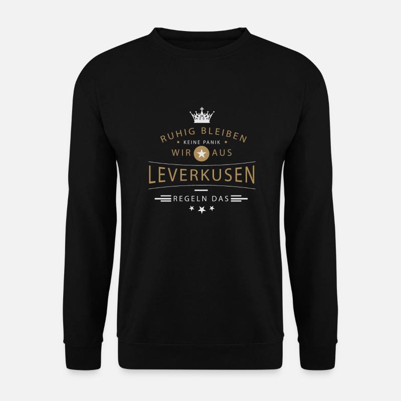 Ruhig bleiben Leverkusen - Unisex Pullover - Schwarz
