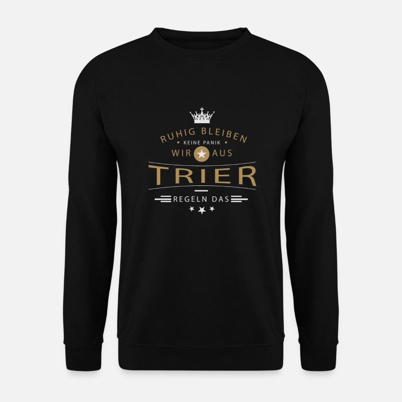 Ruhig bleiben Trier - Unisex Pullover - Schwarz