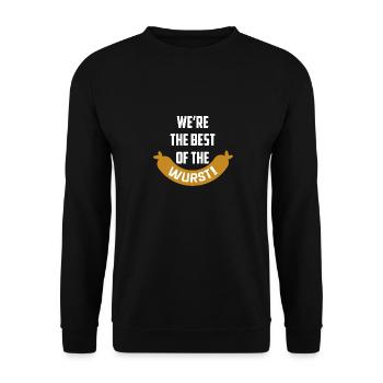 Les meilleures énonciations drôles de saucisse - Sweat-shirt Unisexe - noir - Devant - Alina (178cm) & Michal (187cm)