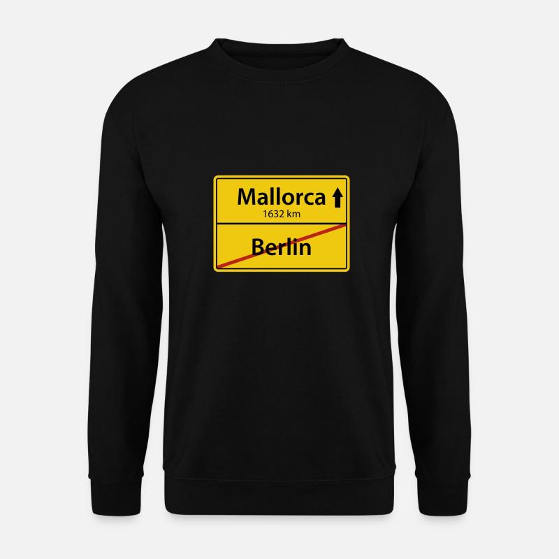 Berlin Mallorca - Unisex Pullover - Schwarz
