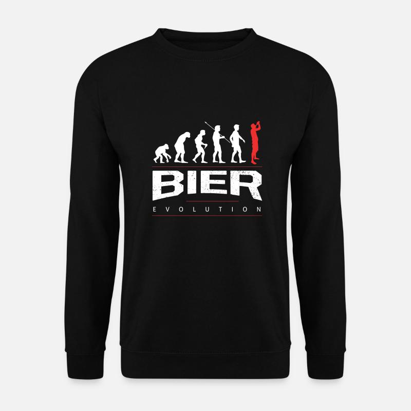 L’évolution de la bière - Sweat-shirt Unisexe - noir
