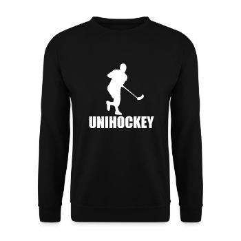 Unihockey - Unisex Pullover - Schwarz - Vorne - Alina (178cm) & Michal (187cm)