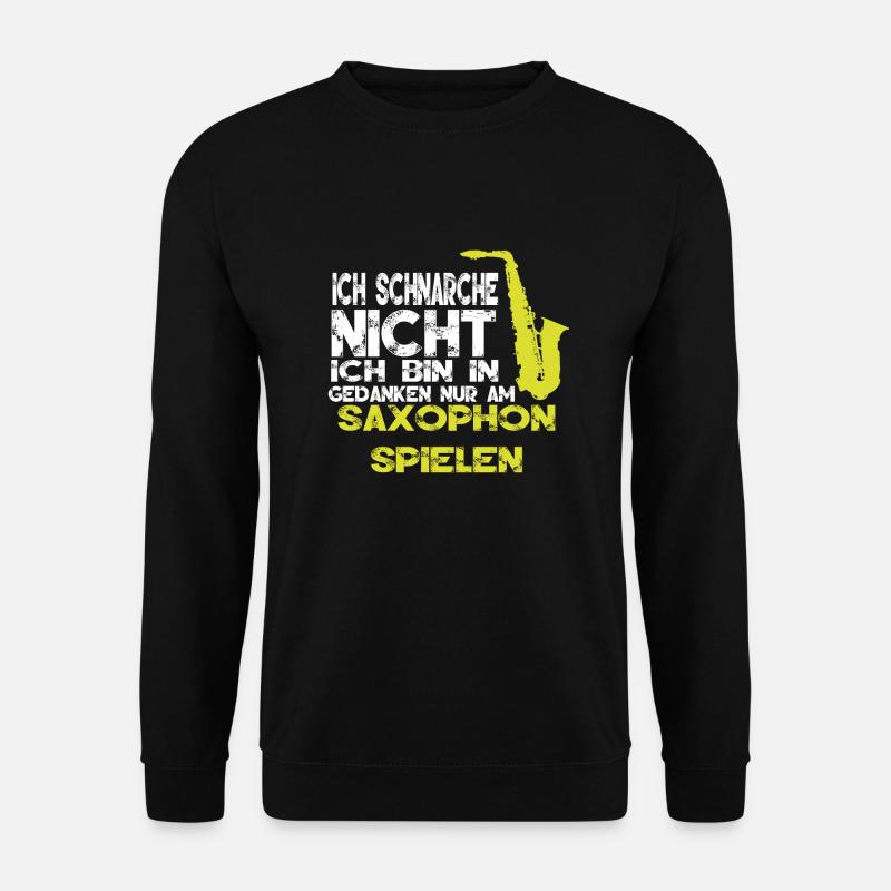 Saxophon Schnarchen - Unisex Pullover - Schwarz
