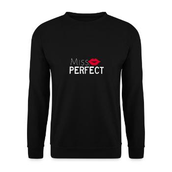 Miss Perfect - Unisex Sweatshirt - black - Front - Alina (178cm) & Michal (187cm)