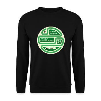 Vignette automobile 1972 - Sweat-shirt Unisexe - noir - Devant - Alina (178cm) & Michal (187cm)