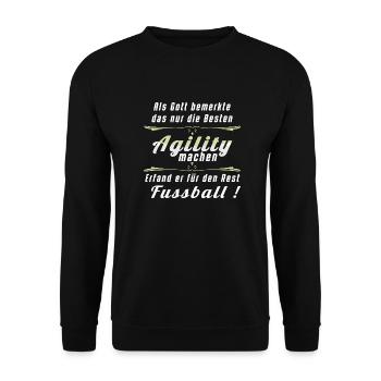 Agility für die Besten - Unisex Pullover - Schwarz - Vorne - Alina (178cm) & Michal (187cm)