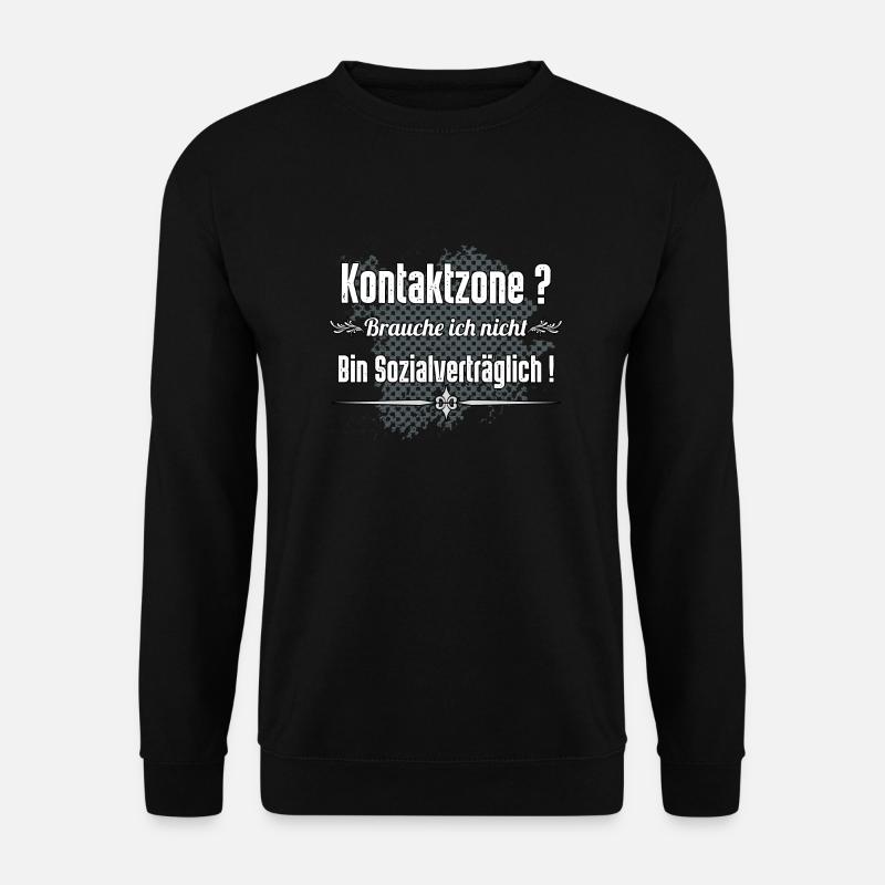 Kontaktzone - Unisex Pullover - Schwarz