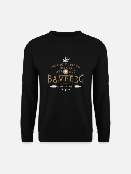 Bamberg cooles Souvenir und witziges Andenken - Unisex Pullover - Schwarz