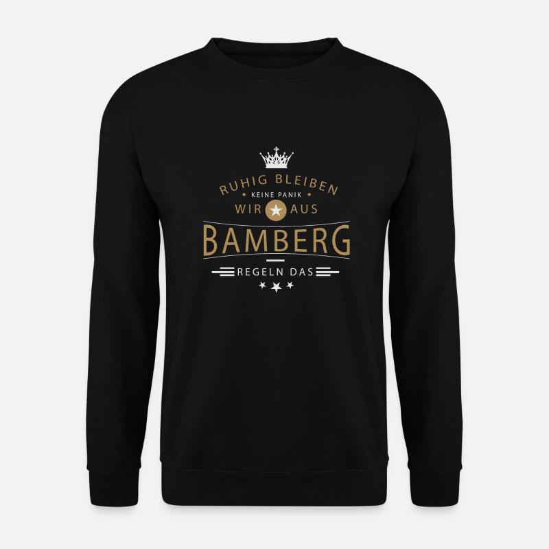 Bamberg cooles Souvenir und witziges Andenken - Unisex Pullover - Schwarz