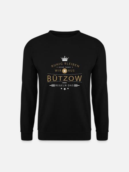 Bützow cooles Souvenir und witziges Andenken Shirt - Unisex Pullover - Schwarz