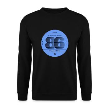 vignette 1986 France rétro vintage voiture - Sweat-shirt Unisexe - noir - Devant - Alina (178cm) & Michal (187cm)