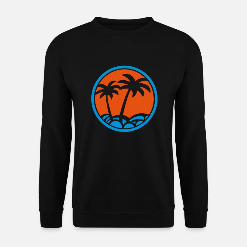 Palmen Emblem 03 - Unisex Pullover - Schwarz