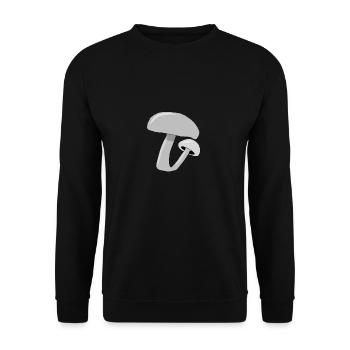 Pilze - Unisex Pullover - Schwarz - Vorne - Alina (178cm) & Michal (187cm)