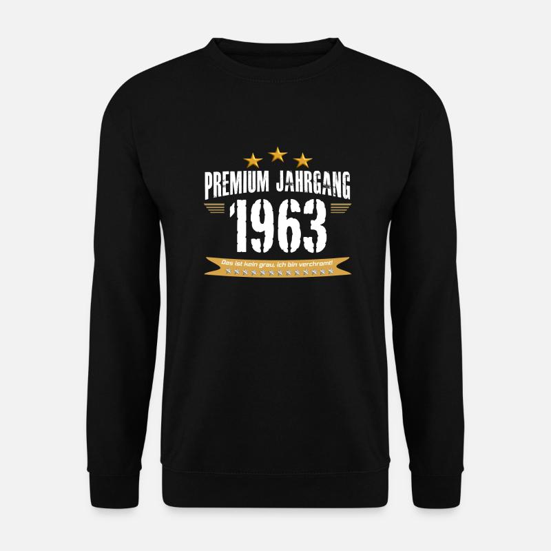 1963 verchromt - Unisex Pullover - Schwarz