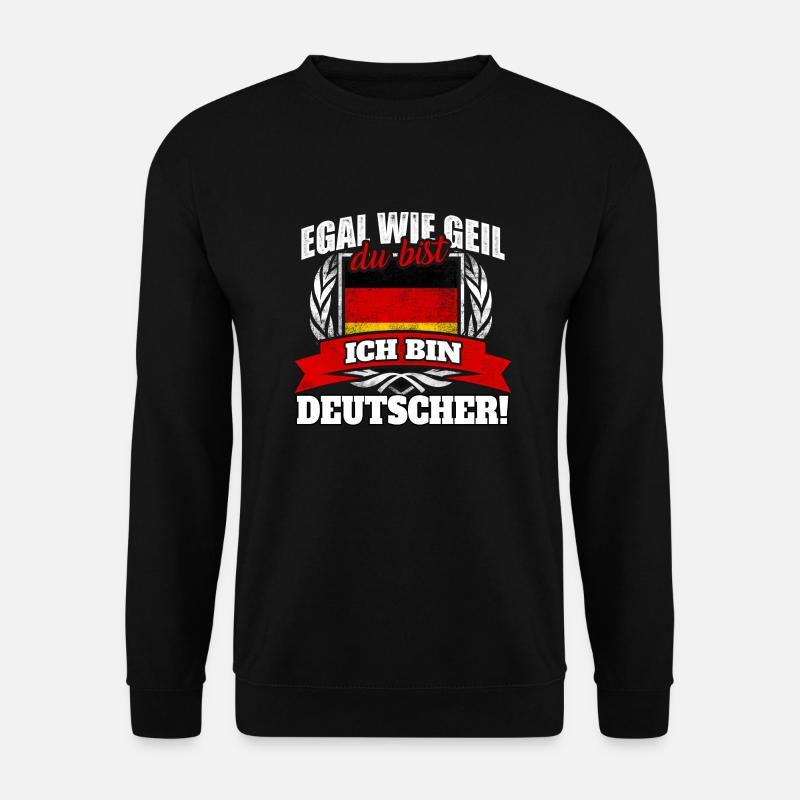 Deutscher Deutschland Deutsche Deutsch Geschenk - Unisex Pullover - Schwarz