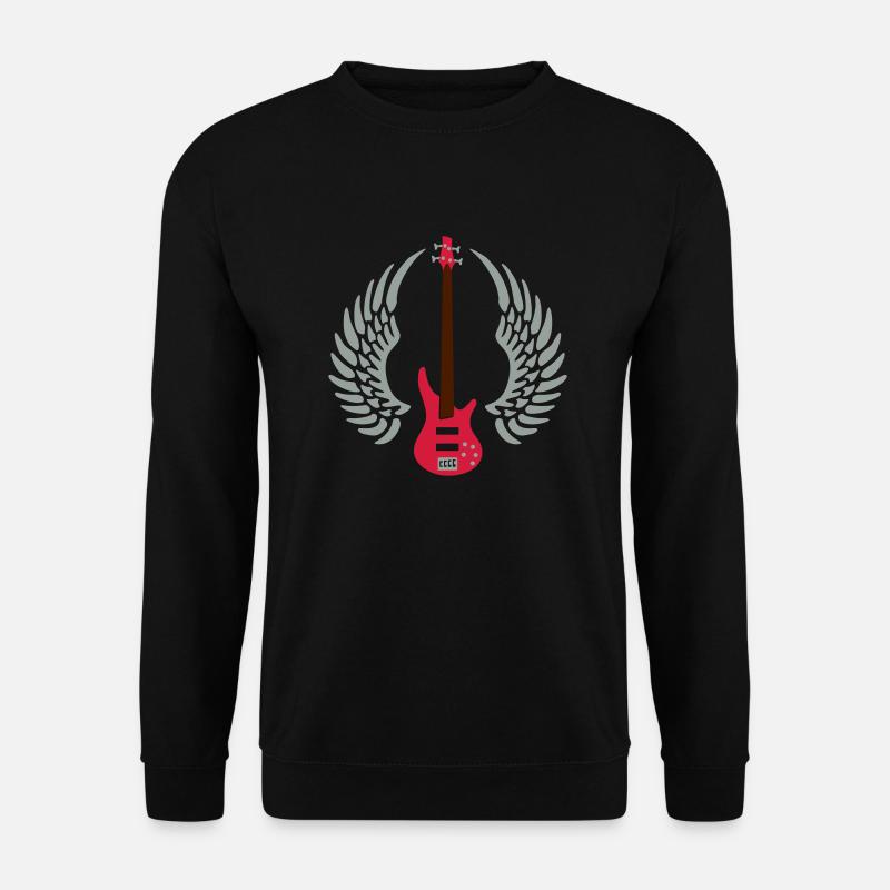 bass_guitar_072011_a_3c - Unisex Pullover - Schwarz