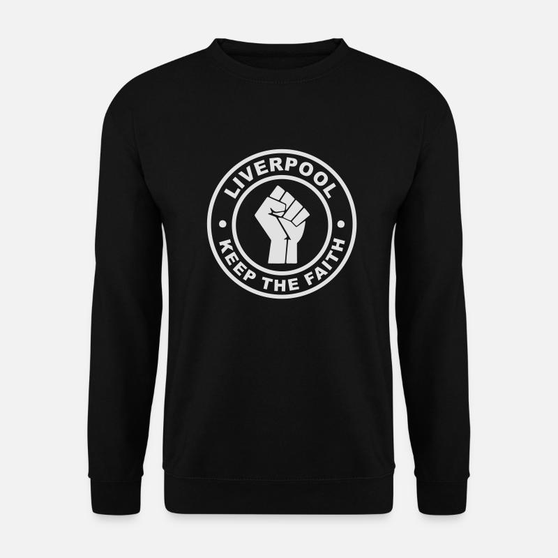Liverpool Keep the Faith - Unisex Pullover - Schwarz