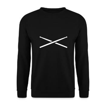 Drumsticks - Unisex Pullover - Schwarz - Vorne - Alina (178cm) & Michal (187cm)