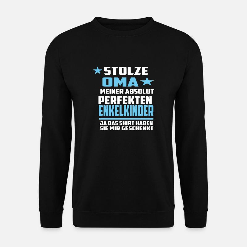 Stolze Oma - Unisex Pullover - Schwarz