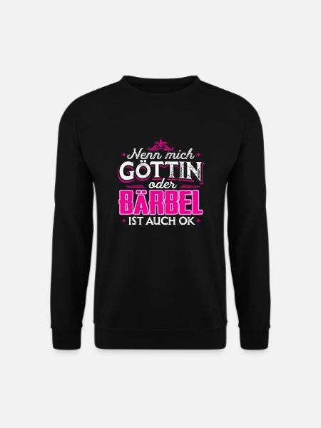 BÄRBEL - Göttin - Unisex Pullover - Schwarz